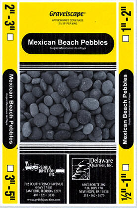 2-3" Mexican beach pebble